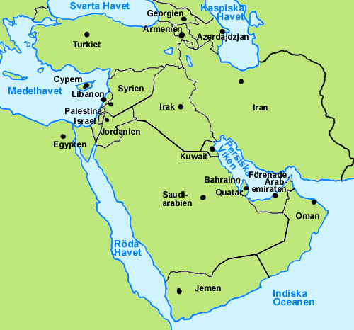 Kanaler och floder i Mellanöstern