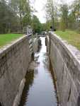 The flight of locks seen from upstreams.