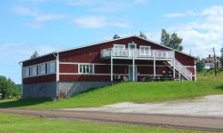 Btklubben Piratens klubbhus i hamnen.