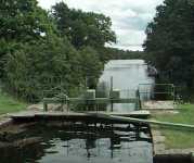 View downstreams from the lower lock.