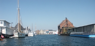 Trangraven sedd frn Christianshavns kanal ut mot sundet mellan Sjlland och Amager