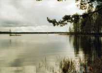 Channel downstreams towards the City of Joensuu.