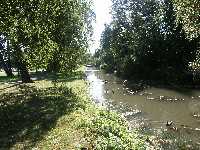 Kanalen precis nedstr�ms de �vre luckorna. Sommaren 2007 var h�r mycket str�mt.