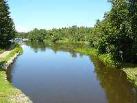 Vy nedstr�ms fr�n �ttans sluss.