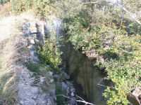 Remnants of locks by the powerplant