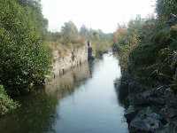 View towards south from the bridge at Hllby