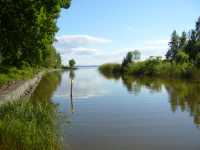 En n�rmare bild p� kanalen mot Hj�lmaren.