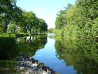 Kanalen nedstr�ms Notholmens sluss.