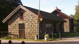 The old saw mill built in the 18th century in cinderstone.