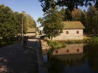 The shop seen from west of the stream