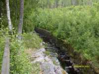 �stra kanalen strax efter h�lldammen