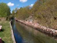 The canal seen from the northern entrance