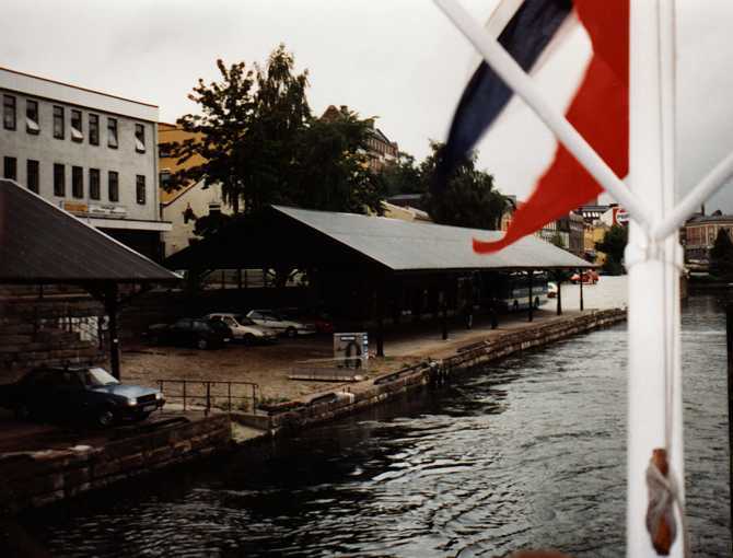 Kanalbryggan i Skien
