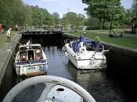 In the lock chamber