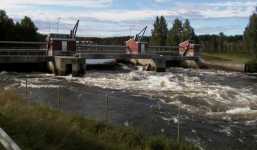 The Bergsj dam from downstreams