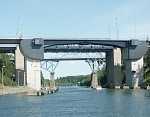 Three bridges crossing the southern canal.