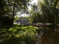 The lock from the promenade upstreams