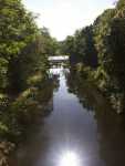 The lock and canal from the bridge upstreams