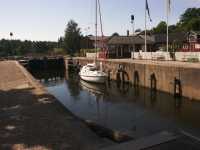 Passing through the lock